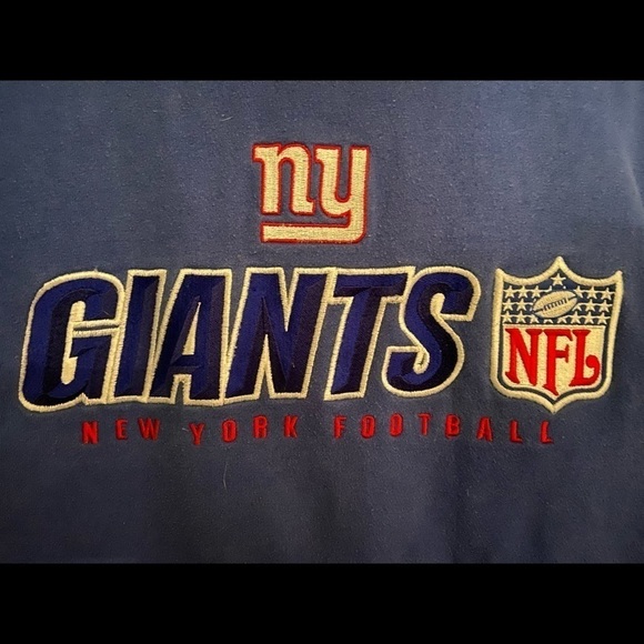 Vintage Reebok - New York Giants - NFL Hooded Sweatshirt - Size Medium - Picture 3 of 7